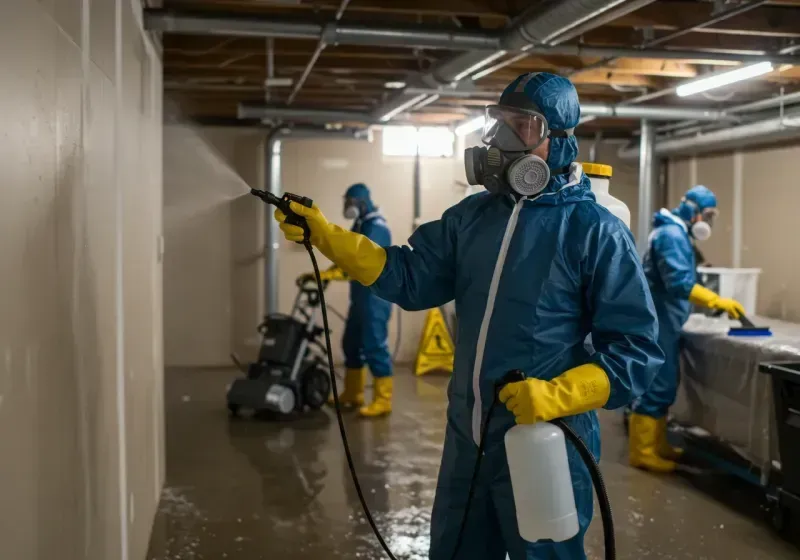 Basement Sanitization and Antimicrobial Treatment process in Indian Hills Cherokee Section, KY