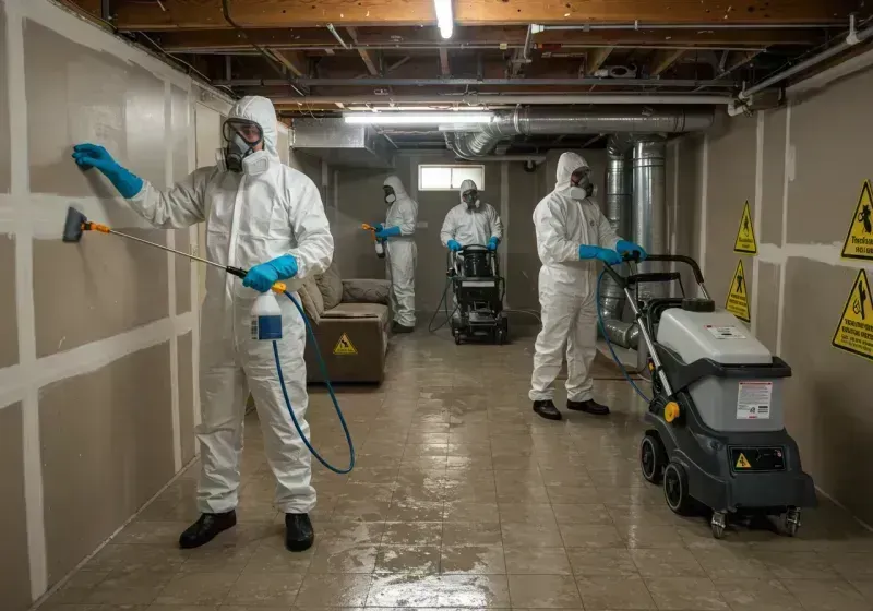 Basement Moisture Removal and Structural Drying process in Indian Hills Cherokee Section, KY